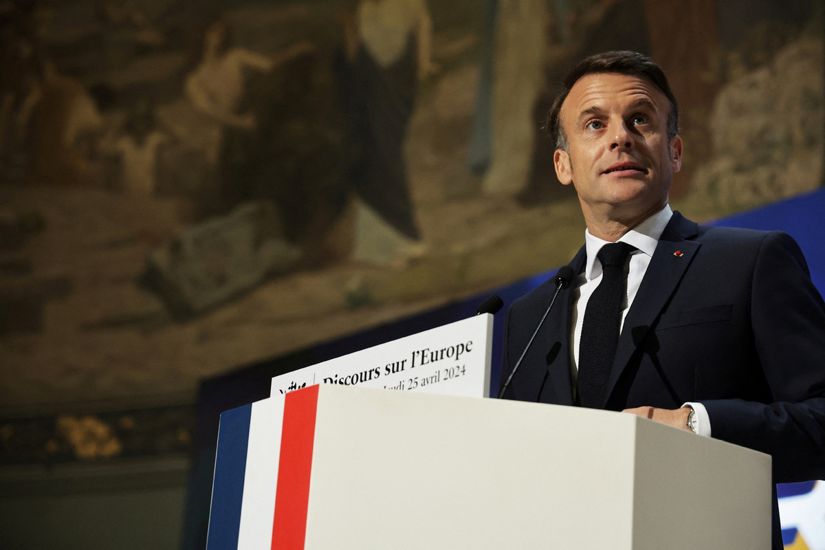 Macron warns Europe could die of three challenges